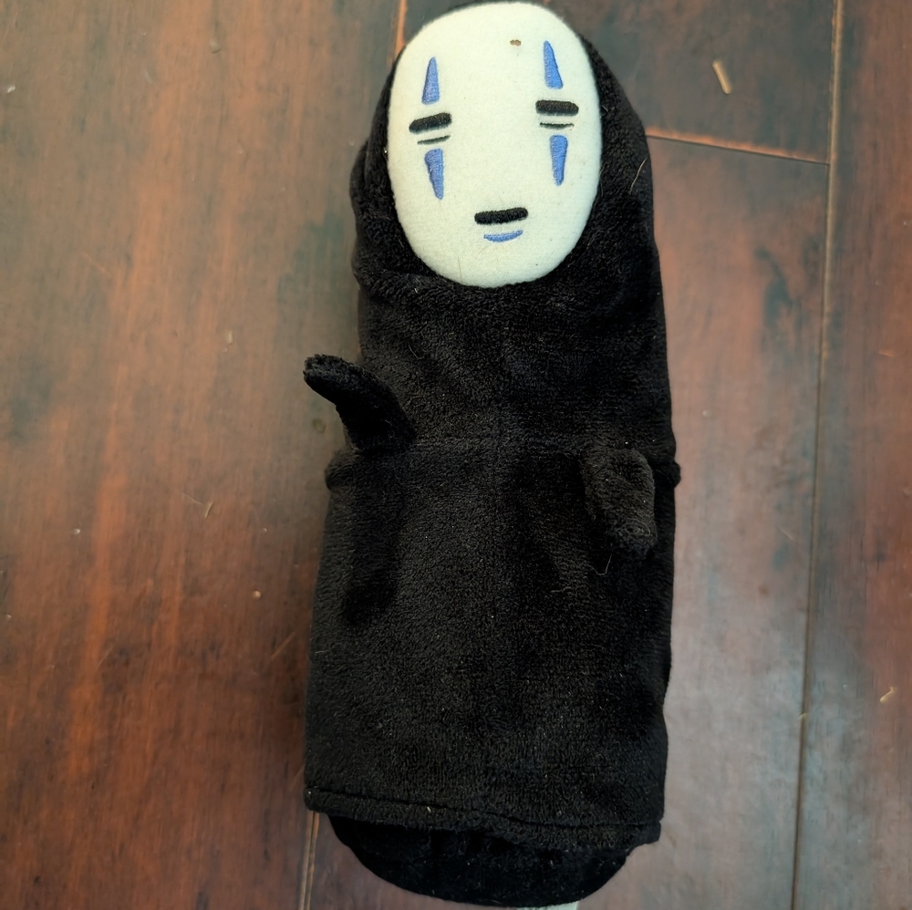 RARE Nibariki Official Studio Ghibli Spirited Away No Face 8" Bean Bag Plush